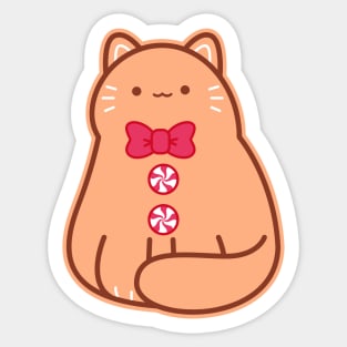 Gingerbread Cat Sticker